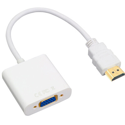 

Sanba SANBAO SHW-V10 HDMI to VGA high-definition cable with audio output support 1080P white