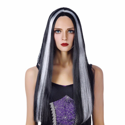

Cosplay Wig Long Witch Synthetic Hair Red Purple White Black 22inch Straight Custom Party Cosplay Wigs For Women Heat Resistant