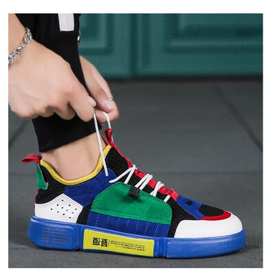 

2018 fashion new mens casual sports shoes Korean version of the trend of wild student shoes casual shoes men