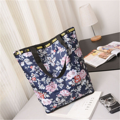 

ZHANAO new womens bag canvas shoulder bag Europe&large capacity shopping bag folding shoulder bag