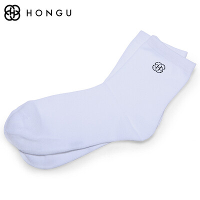 

HONGU Mens Long Socks White
