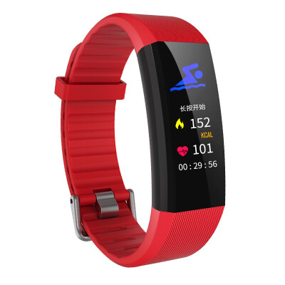 

Full pass W3 color screen smart bracelet sports health bracelet heart rate monitoring swimming waterproof information remind sleep monitoring unisex luxury version sapphire blue