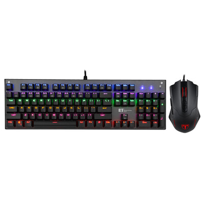 

ET G7 competitive game machine keyboard and mouse suit black green axis
