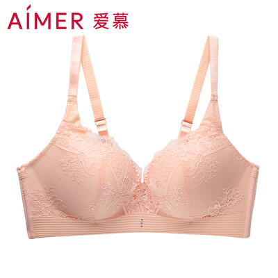 

Amour underwear Fili Fantasia 34 no support no steel ring thick mold cup bra V-type lace gather adjustment type underwear AM171002 skin color C75