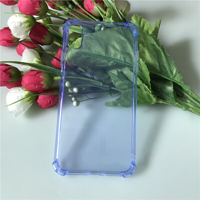 

Soft Silicone For iphone Xs XR max TPU Cover Anti-knock transparent Four Angle Prevention Phone Cases