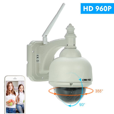 

Romacci OWSOO 42" HD 960P Wireless WiFi PTZ IP Camera 2812mm Auto-focus 14 CMOS 22pcs IR Lamps IR-CUT Waterproof Night Visio