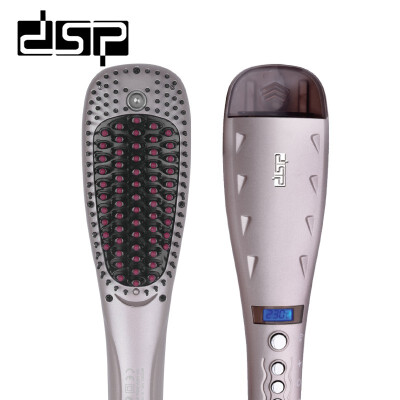 

DSP LCD Display Electric Hair Straightener Brush Wide Plates Hair Stying Set For Straighten Hair 110-240V 5060 HZ 60W E-10040