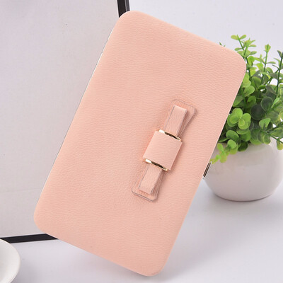 

Korean fashion ladies long wallet lovely bow tie mobile phone bag student handbag