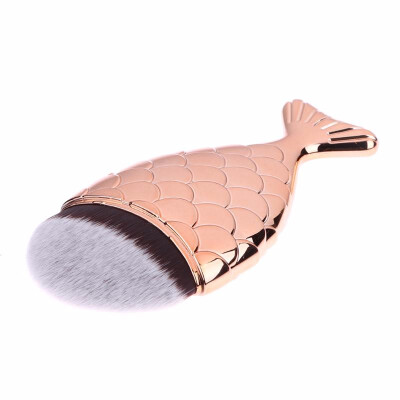 

New Fish Scales Colorful Makeup Brushes Face Foundation Powder Blush Highlighter Make Up Brush Maquiagem