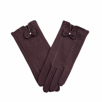 

Womens Winter Gloves Outdoor Warm Faux Fur Butterfly Decoration Furry Lining Safety 2018 New Hot Sale Discount High Quality
