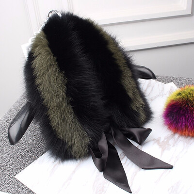 

2018 the new hot selling fox fur collar the natural fox fur collar the real fur collar child the winter fur scarf ribbon