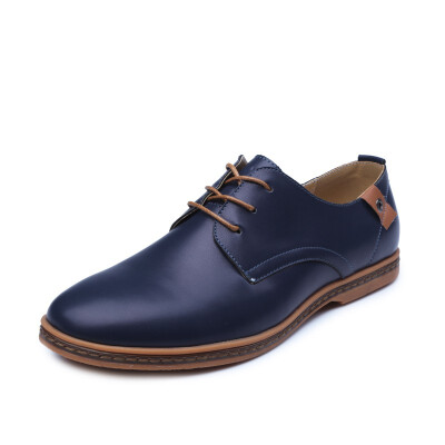 

JUQI Business Men Oxford Genuine Leather Shoes