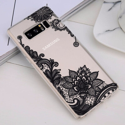 

Phone Case For Samsung Galaxy Note 8 S8 S9 Plus S7 S7 Edge Retro Sexy Lace