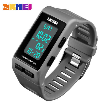 

SKMEI Mens Shockproof Sports Watch 3D Pedometer Digital Wrist Watch Waterproof