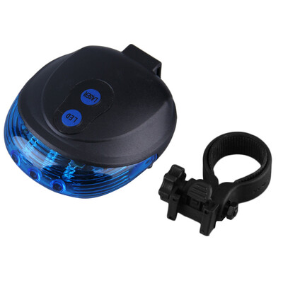 

Высокое качество 1 шт. 2016 новый 5 LED лазерный луч MTB горный велосипед велосипед задний хвост предупреждение Лампа