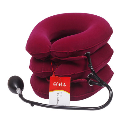 

Jia Wo cervical traction machine B10-3 full three-layer three-tube inflatable neck care rose red