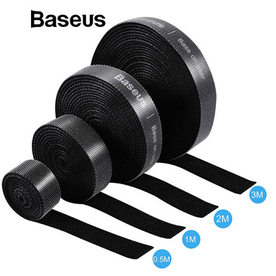 

Baseus Cable Organizer Winder Cable Clip For iPhone Lightning Micro Usb Type c Wire Management&Organizer 4 Size