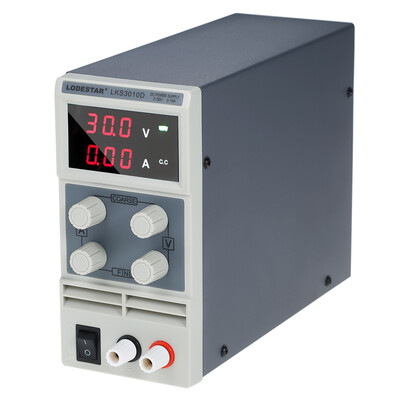 

LODESTAR Switching DC Power Supply 3 Digits Display LED 0-30V 0-10A High Precision Adjustable Mini Power Supply AC 110V220V 5060