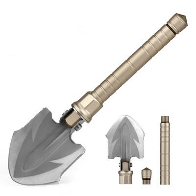 

FREE SOLDIER outdoor camping magic shape steel shovel multi-function folding shovel lifesaving hammer tools survival shovel