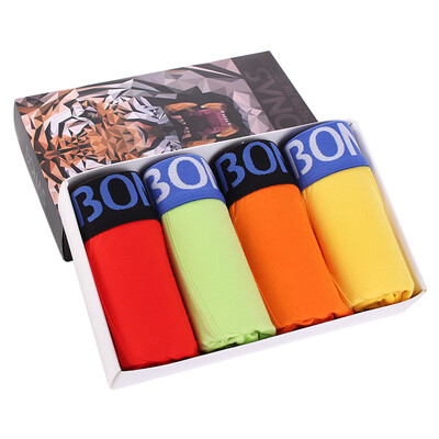 

Bao Nasi men&39s underwear comfortable high-end business flat angle underwear 4 combination of four NK9357 XXL