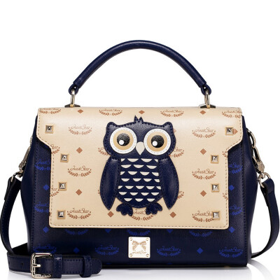 

JUST STAR (JUST STAR) women's bag shoulder bag women's new fashion ladies bag hand bag spurs owl trend messenger bag female JS920L ink blue