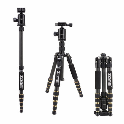 

ZOMEI Z699C Carbon Fiber Portable Tripod with Ball Head Compact Travel for CanonSony Nikon Samsung Panasonic Olympus Kodak