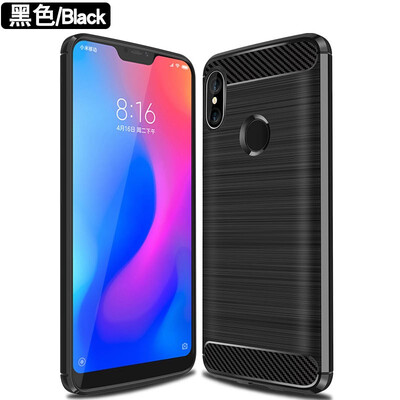 

Fivice XIAOMI Redmi MI 6 pro case Brushed carbon fiber silicone anti-fall soft shell phone case