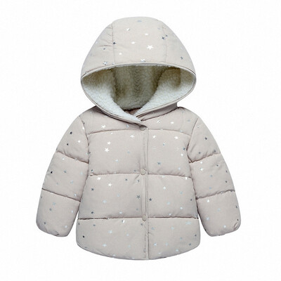 

Baby Girls Jacket 2018 Autumn Winter Jacket For Girls Coat Kids Warm Hooded Outerwear Children Clothes Infant Girls Coat