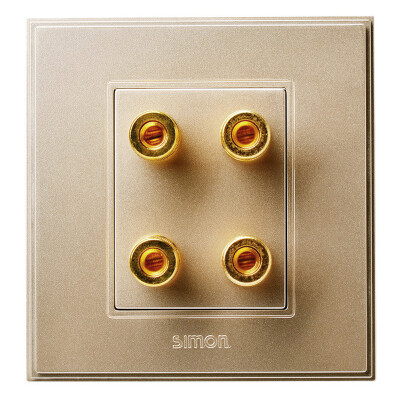 

Simon SIMON switch socket 56C series two speaker socket V55402-02 champagne gold