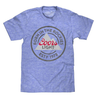 

Coors Light T-Shirt - Born in The Rockies Coors Beer Shirt