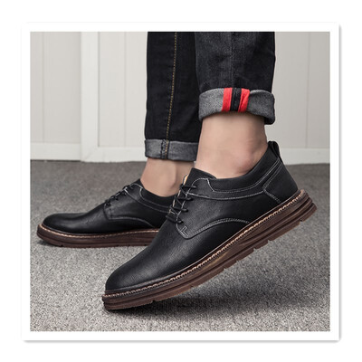 

2018 new mens casual shoes wild youth fashion retro England mens shoes Martin shoes England tooling shoes