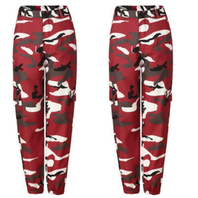 

Womens Camo Cargo Trousers Casual Pants Military Army Combat Camouflage Jeans