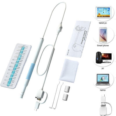 

USB Ear Cleaning Endoscope Visual Earpick With Mini Camera Ear Cleaning Tool DE