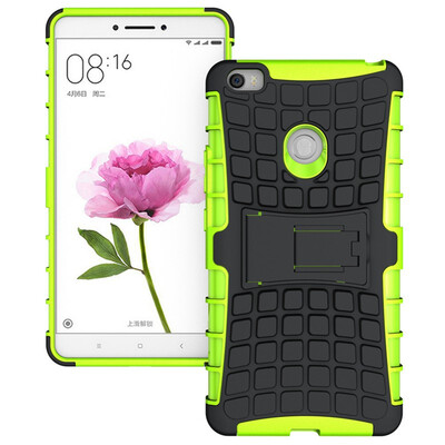 

Fivice Xiaomi MAX Case TPU anti-fall tire pattern back clip bracket phone case
