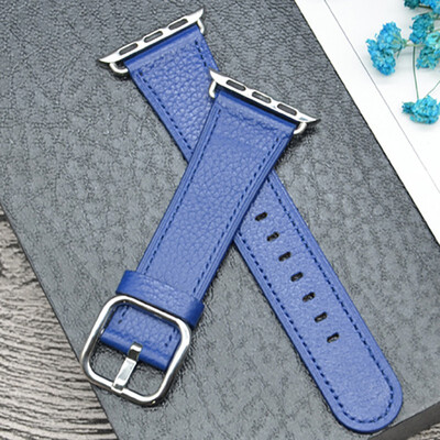 

Kebbit Leather Band for Apple Watch Series 4 3 2 1 38mm 42MM 40mm 44MM Replacement Watch Strap iWatch Band Steel Buckle