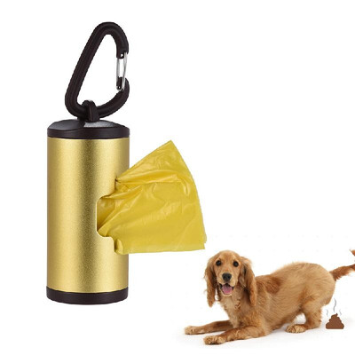 

Dog Poop Bag Colorful Pet Poop Holder Dog Waste Dispenser Aluminum Tube Includes 15pcs Waste Bags Refillable Pet Poop Picker X1P2