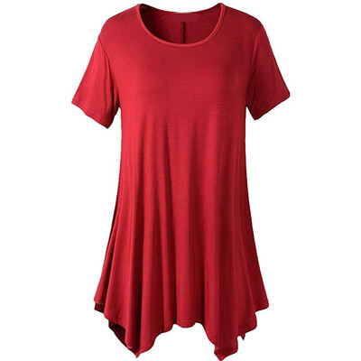 

Womens Swing Tunic Tops Loose Fit Comfy Flattering T Shirt