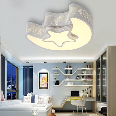 

Modern Simple Creative Style LED Flush Mount Technicolor Star Shape for Living Dining Kids Room Bedrooms