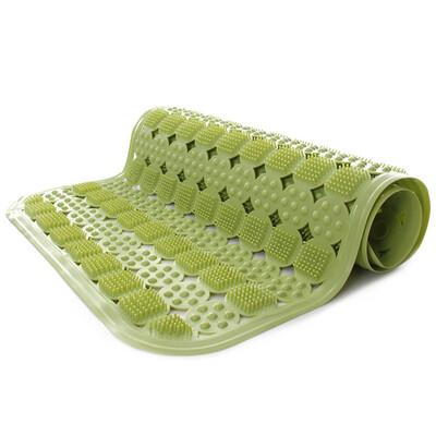 

【Jingdong supermarket】 rich home (FOOJO) non-toxic tasteless bathroom mat anti-skid massage foot pad 36 * 70cm green