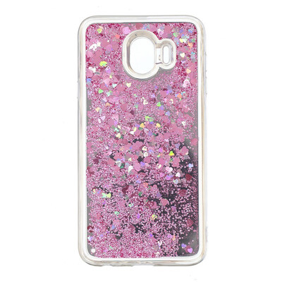 

Fecoprior Back Cover For Samsung Galaxy J4 2018 Case Mirror Glitter Liquid Quicksand Shining Dynamic Fundas Coque Celulars Capa