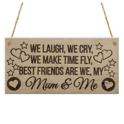 

UpperX Best Friends Mum & Me Friendship Keepsake Love Hanging Plaque Decor Gift Sign