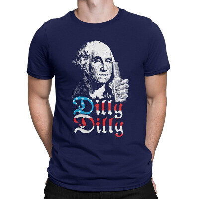 

Dilly Dilly George Washington USA America Patriotic Mens T-Shirt