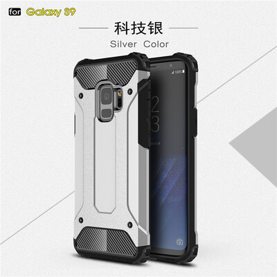 

Fivice Samsung Galaxy S9 case Luxury Silicone Diamond Armor PC Hard Shell Phone Case