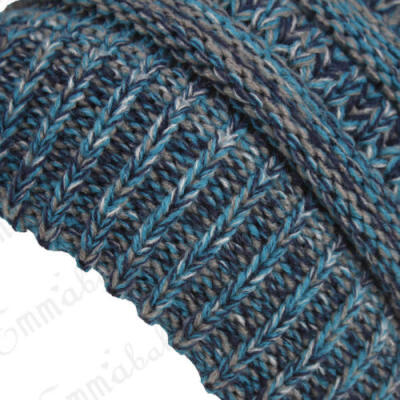

Womens Girl Stretch Knit Hat Messy Bun Ponytail Beanie Holey Warm Hats Winter