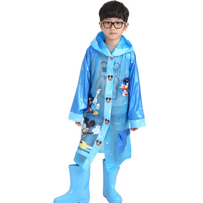 

Disney Disney raincoat children with book bag bit thickened cartoon child poncho YQ1008 pink M code