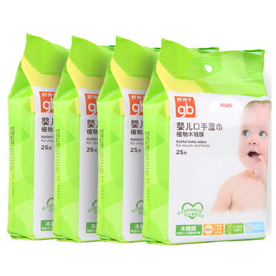 

gb good boy baby plant xylitol oral wipes 25 tablets 4 U1205