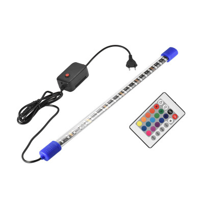 

21 Inch 7W Multi-color Aquarium LED Light Remote Controller Underwater Submersible Fish Tank Strip Bar Flood Light