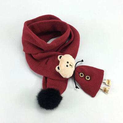 

Kids Winter Baby Scarf Warm Neck Warmer Scarves Wool Knitting Christmas Gifts