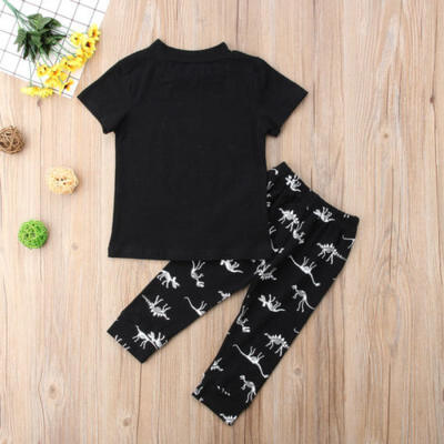 

2pcs Baby Boy T-shirt Tops Pants Trousers Outfit Toddler Kids Summer Clothes Set