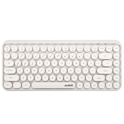 

Ajazz 308i Vintage Portable Bluetooth Wireless Keyboard 84 Keys for Home Office Use